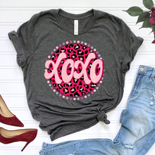 Load image into Gallery viewer, Spotted Glitter Leopard XOXO DTF Print