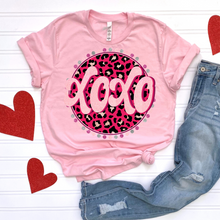 Load image into Gallery viewer, Spotted Glitter Leopard XOXO DTF Print