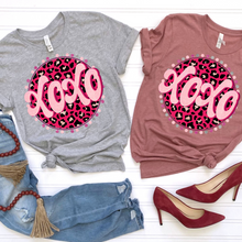 Load image into Gallery viewer, Spotted Glitter Leopard XOXO DTF Print