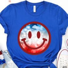 Load image into Gallery viewer, USA Smiley DTF Print