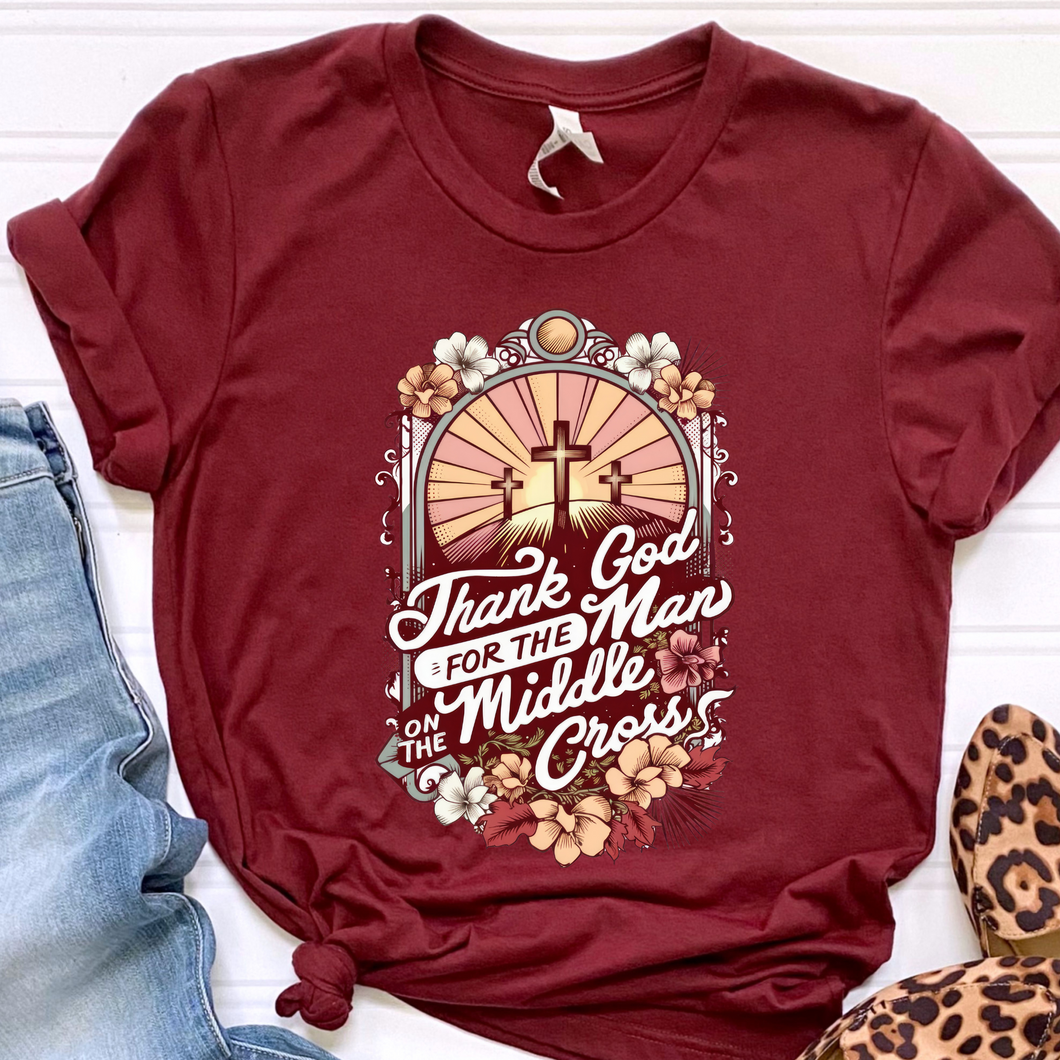 The Middle Cross DTF Print