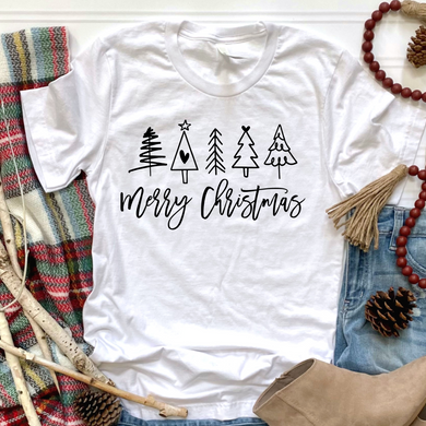 Merry Christmas Black DTF Print