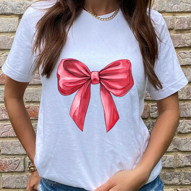 Pink Bow DTF Print