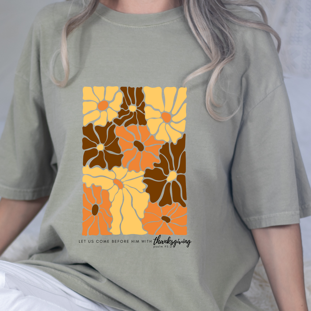 With Thanksgiving DTF Print