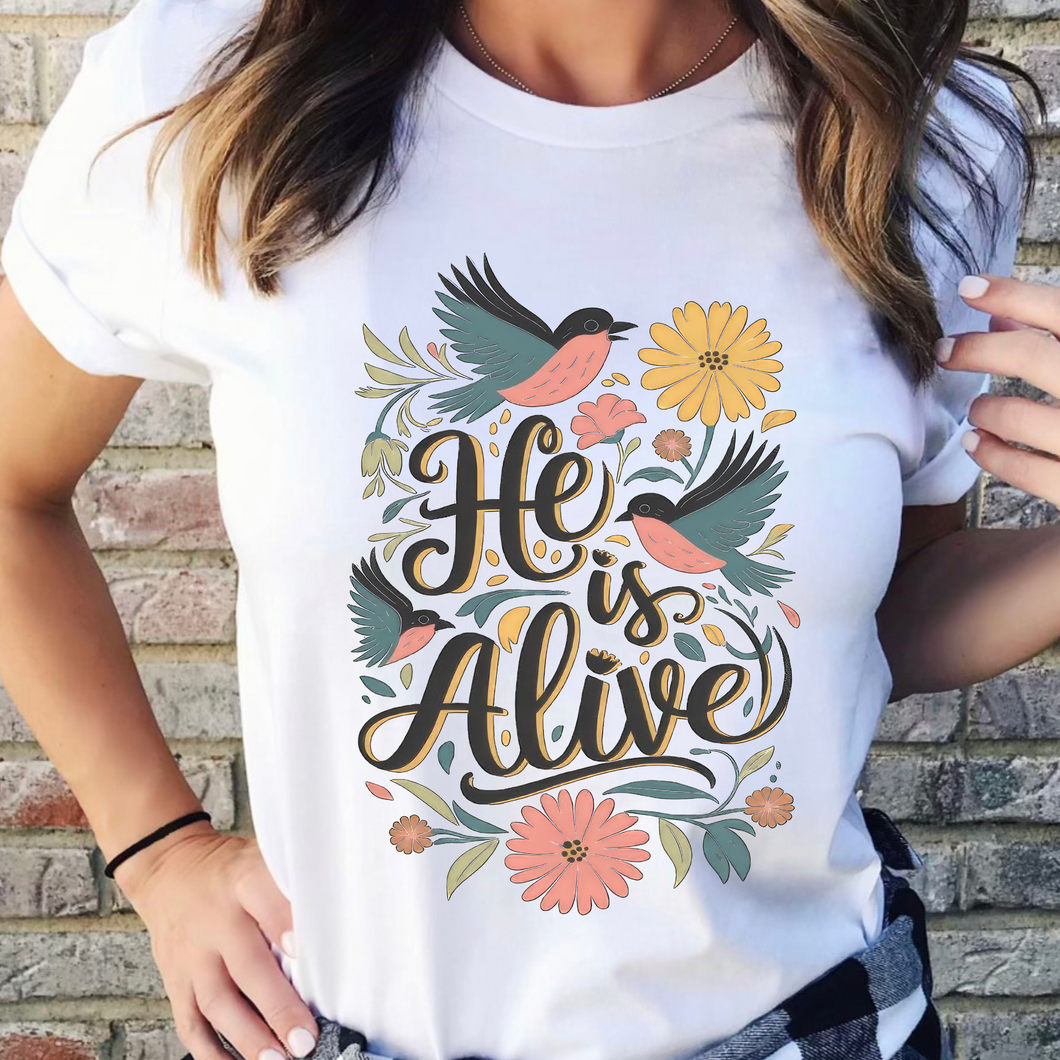 He is Alive DTF Print