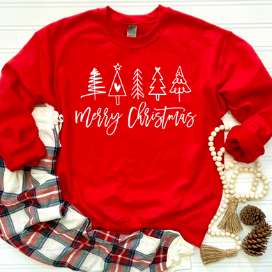 Merry Christmas White DTF Print