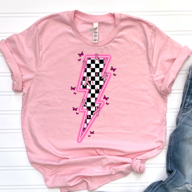 Pink Lightning Bolt 3 DTF Print