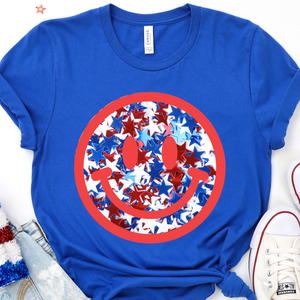 USA Smiley DTF Print