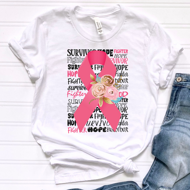 Breast Cancer Ribbon 2 DTF Print