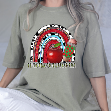 Teach Love Inspire 9 DTF Print