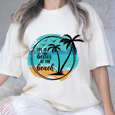 At The Beach DTF Print