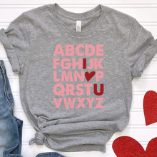 Load image into Gallery viewer, ABC I Love U DTF Print