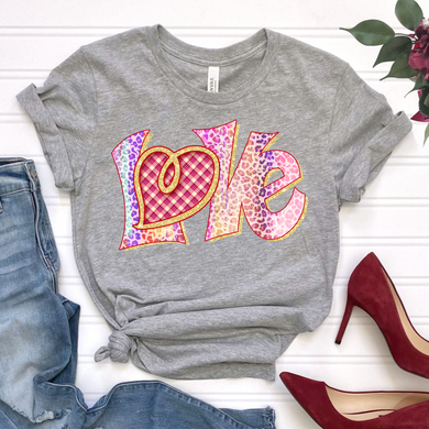 Neon Leopard Love DTF Print