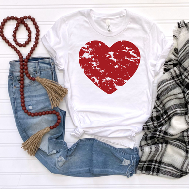 Distressed Heart DTF Print
