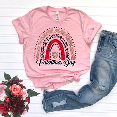 Valentines Day Rainbow DTF Print