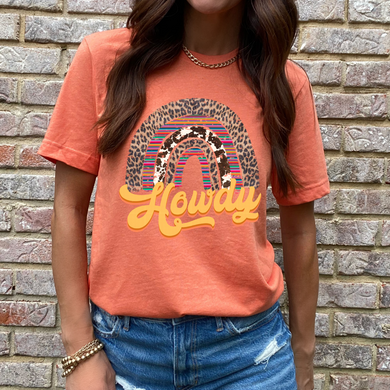 Howdy Rainbow DTF Print