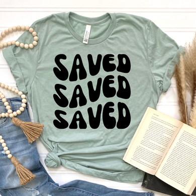 Saved in Black DTF Print