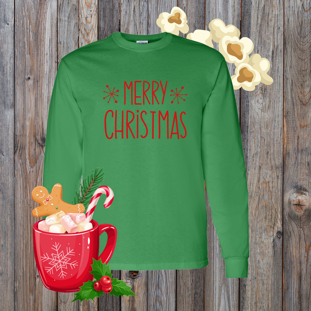 Merry Christmas Red DTF Print