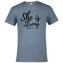 Load image into Gallery viewer, Short Sleeve T-Shirt -She is Strong