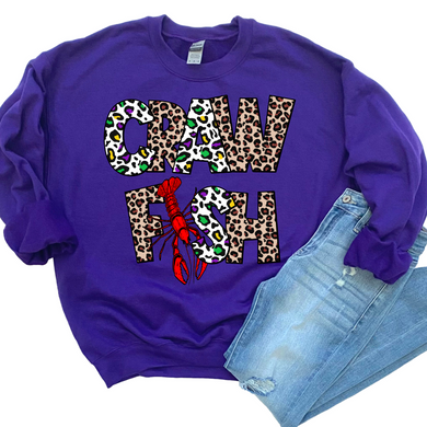 Crawfish Leopard Print DTF Print