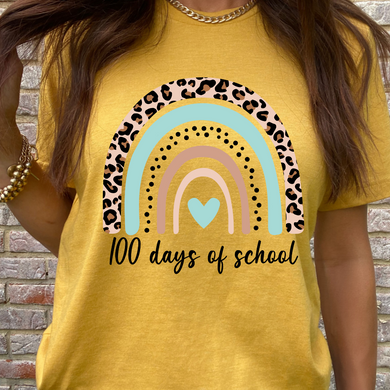 100 Days Rainbow DTF Print