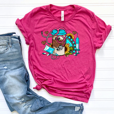 Coffee Cup Nurse DTF Print