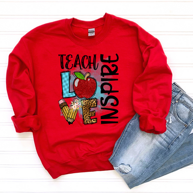 Teach Love Inspire DTF Print