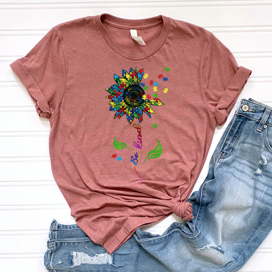 Be Kind Sunflower DTF Print