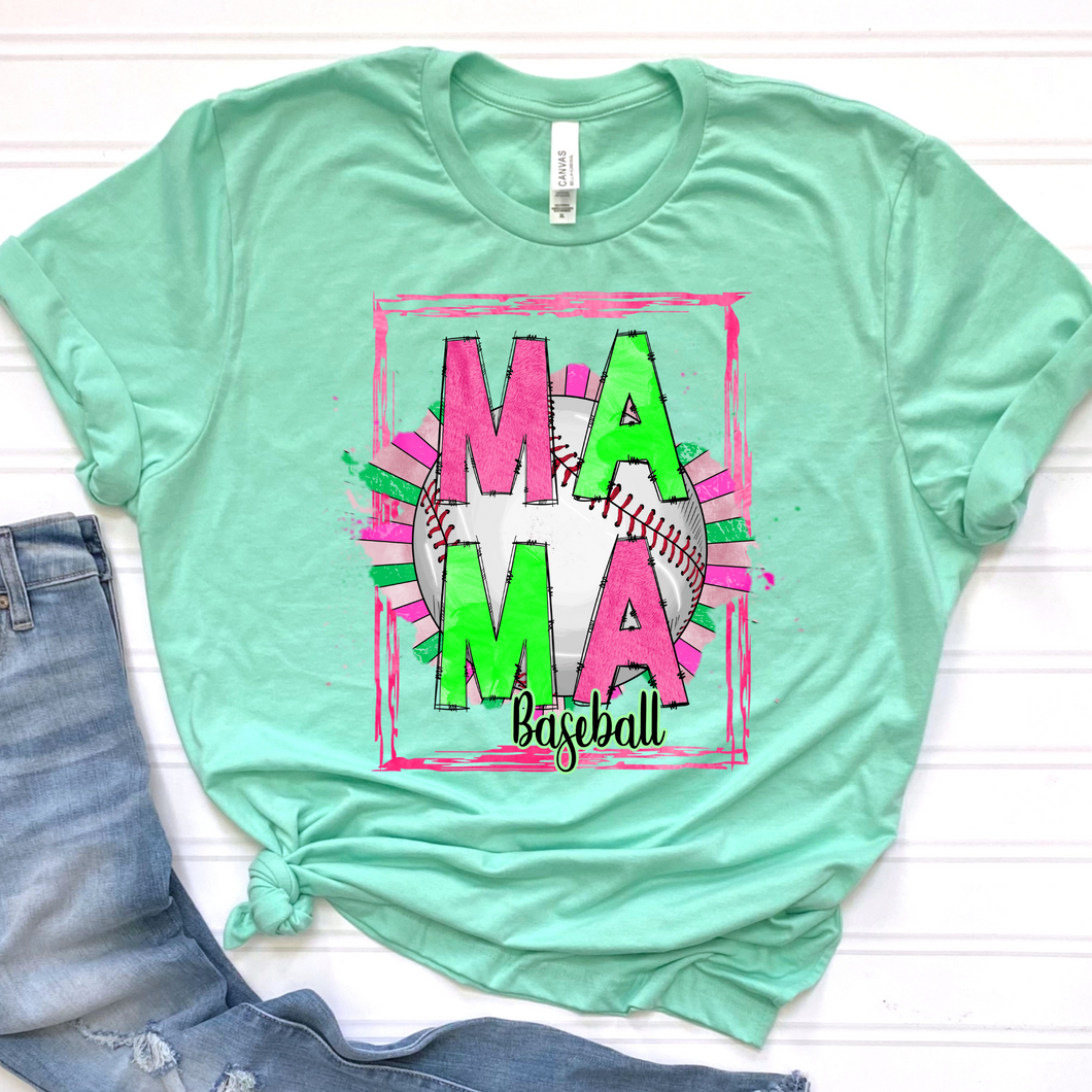 Baseball Mama DTF Print