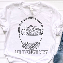 Load image into Gallery viewer, Let The Hunt Begin Coloring DTF Print
