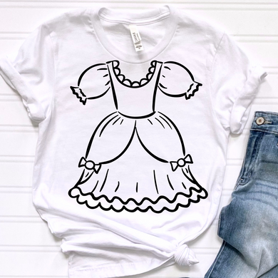 Dress Coloring DTF Print