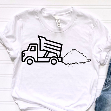 Dump Truck Coloring DTF Print