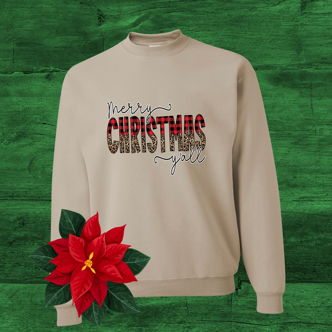 Merry Christmas Y’all DTF Print