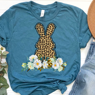 Cheetah Print Bunny DTF Print