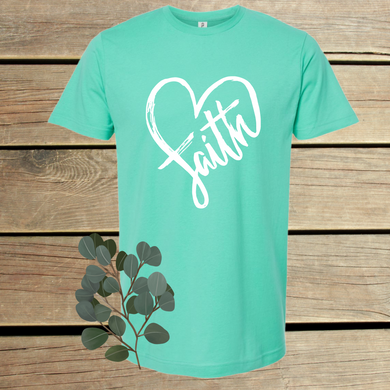 Faith Heart DTF Print