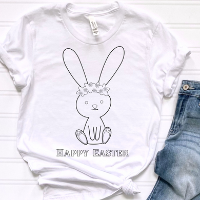 Happy Easter Coloring DTF Print