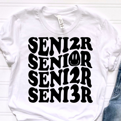 Senior Smiley Face DTF Print